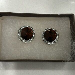 Brown studs $10